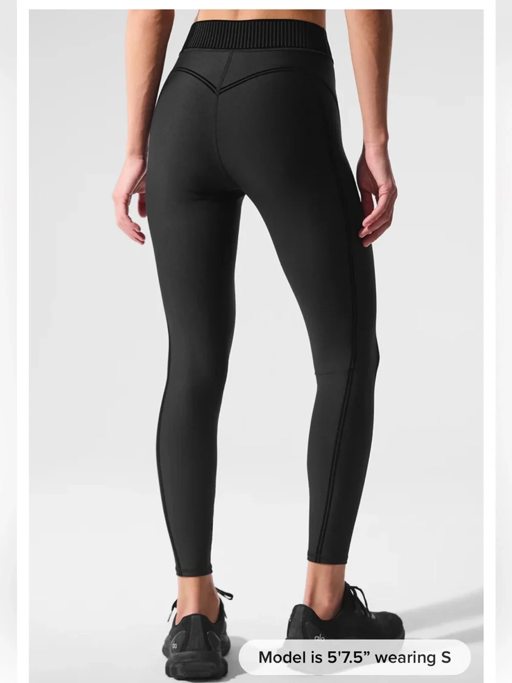 ALO Yoga Airlift High-Waist 7/8 Line Up Legging - black